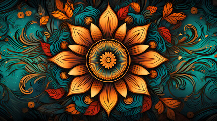 Fototapeta na wymiar Mandala: Mesmerizing Pattern Design