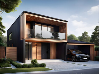 Flawless Modern Luxury Unveiled - Villa's Integrated Garage a Marvel
