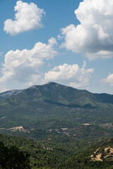 view of the mountain of Olympus in Evia