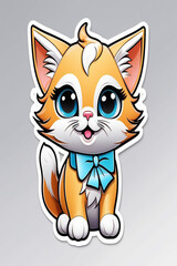 Fototapeta premium cute kitty character