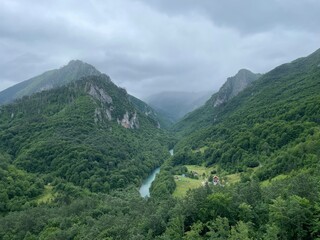 landscape with mountains and clouds Montenegro