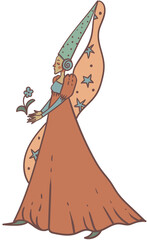 Medieval Fantasy Princess Transparent PNG - 728113307