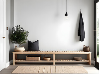 Vintage Vibes: Rustic Wooden Bench with Weathered Texture