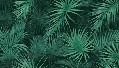 Pattern leaf background green plant tree abstract palm floral wallpaper flower foliage art jungle created with generative ai	