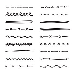 Hand-drawn lines and dividers collection