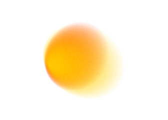 Orange circle gradient noise gradation. Abstract color watercolor blur mesh shape on white background. Gradient aura, grain neon blob with noise effect vector illustration © Doloves