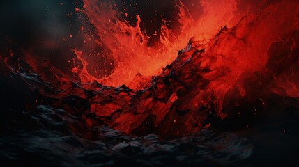 Captivating lava wallpaper: fiery beauty and volcanic landscapes in breathtaking visuals. Earth's core, hot lava flow, volcanic activity, nature's fiery display.