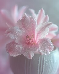 Beautiful Delicate Cattleya Orchid Flower Close-up