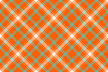Textile check fabric of tartan plaid seamless with a pattern texture vector background.