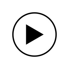 Play Icon vector. Play button vector icon