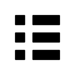 Menu Icon vector. web menu icon. hamburger menu symbol