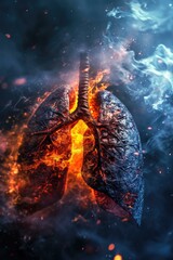 The lungs are burning in the air. Generative AI.