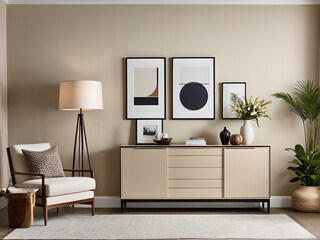 HD Living Room Flair - Chic Side Table's Modern Essence Captured
