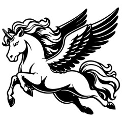 Pegasus Sketch Drawing.