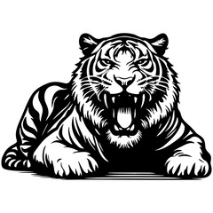 Tiger Roar Illustration.