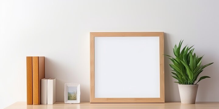 Place photo frame with plant on student desk or bookshelf for decoration.