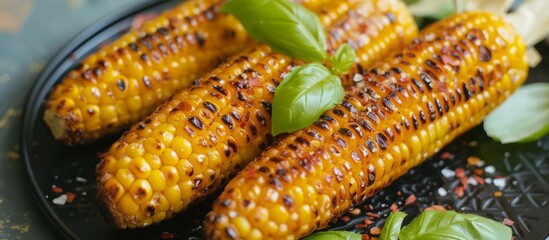 Deliciously Golden Roasted Corn showcases the Rich Color of this mouthwatering dish