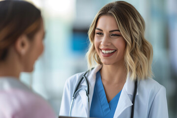 Healthcare compassion is evident as a doctor listens to a patient; this doctor's approach to patient care defines healthcare excellence and patient satisfaction