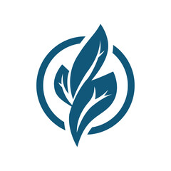 Eco Leaf Bolt Green Energy Vector Illustration