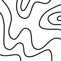 Black Topography Pattern Vector 
