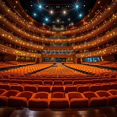 famous theater stage. 