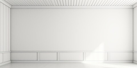 Simple white interior backdrop with shadows on ceiling corners.