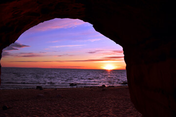 Sunset From cave