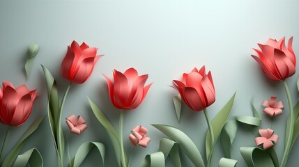 Tulips. Generative AI