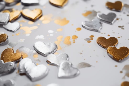 Valentine Day background. Generative AI - Powered by Adobe