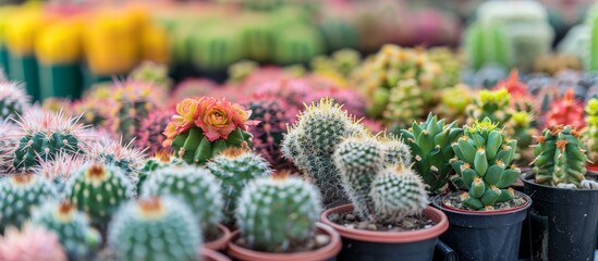 Collection: Various Cactus Plants in Selective Focus, Various Cactus Plants in Selective Focus, Various Cactus Plants in Selective Focus