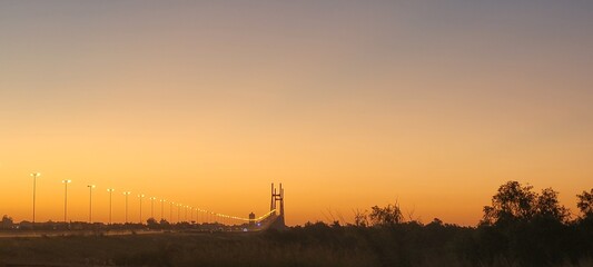 sunset in the mountains