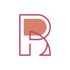 Monogram R design vector logo. Monogram initial letter mark R logo design. Monogram design vector logo. Monogram initial letter mark R logo design. Simple R monogram. Monogram R design logo

