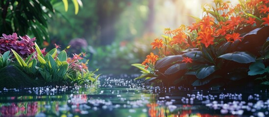 Capture of the Breathtakingly Beautiful Plants in the Picturesque Park
