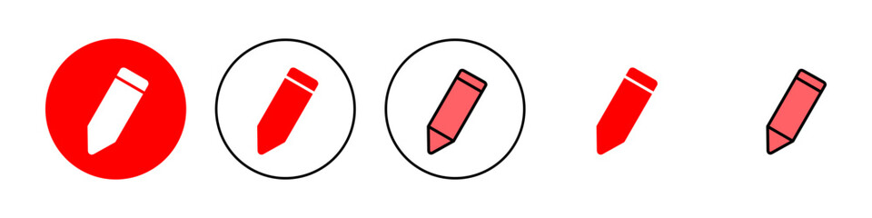 Pencil icon set illustration. pen sign and symbol. edit icon vector