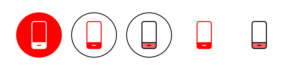 Phone icon set illustration. Call sign and symbol. telephone symbol