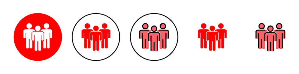 People icon set  illustration. person sign and symbol. User Icon vector