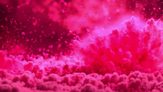 Crimson Dreams: A Mesmerizing Dance of Red and Pink Ephemera in the Air