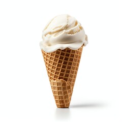 a ice cream cone, studio light , isolated on white background