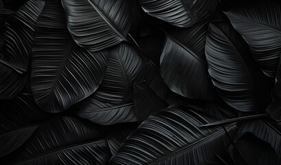 Into the Shadows: A Close-Up of Black Leaves