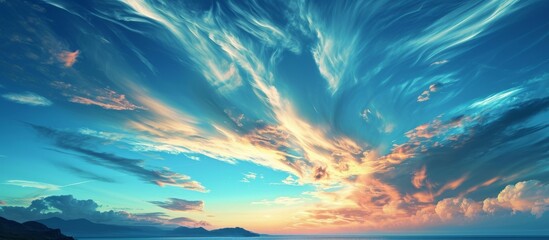 Fototapeta na wymiar Sky, Beautiful Nature - A Stunning Blend of Sky, Beautiful and Nature in this Serene Image