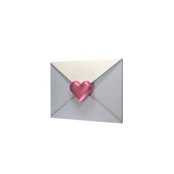 envelope with heart to mom