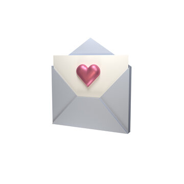 envelope with hearts