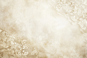 Vintage Background Overlay: Delicate Lace on Aged Paper Texture - Ideal for Artistic Projects, Scrapbooking, and Antique Decorations