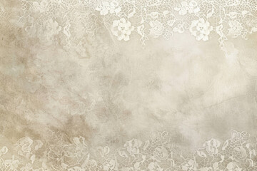 Vintage Background Overlay: Delicate Lace on Aged Paper Texture - Ideal for Artistic Projects, Scrapbooking, and Antique Decorations