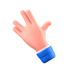 Obraz premium Vulcan Salute Hand Gesture Sign Language