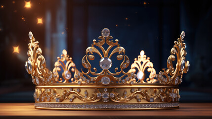 Imperial Velvet Coronet Exalted Headpiece with Gleaming Diamonds
