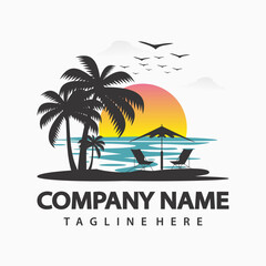 beach logo design