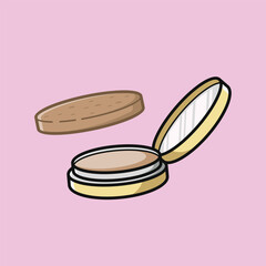 Make up cosmetics beauty girl theme vector design art