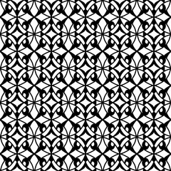 a black and white abstract seamless pattern background