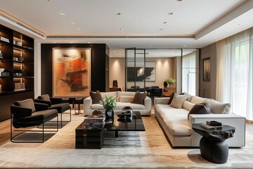 Elegant Luxury Living: Minimalist Comfort,Modern Minimalism in Luxurious Living